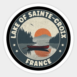 Lake Of Sainte-Croix France Sunset Sticker